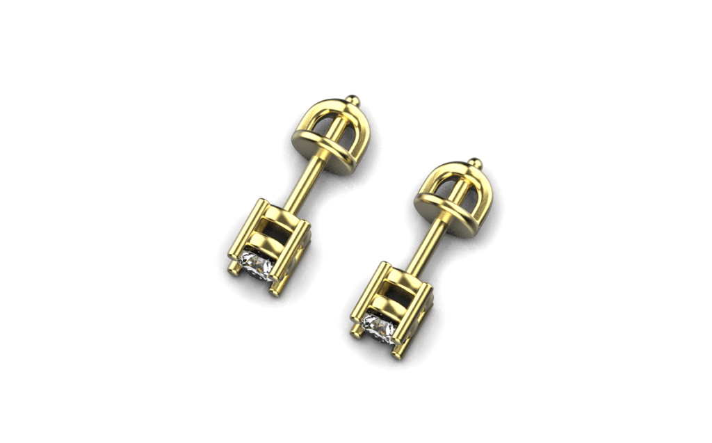 Diamond Stud Earrings – 18K Gold – 0.48ct Diamond Stud Earrings – 18K Gold – 0.48ct