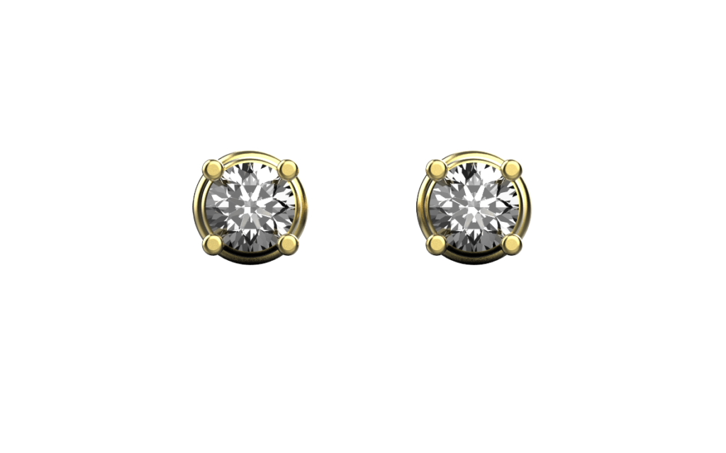 Diamond Stud Earrings – 18K Gold – 0.48ct Diamond Stud Earrings – 18K Gold – 0.48ct