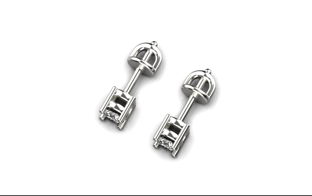 Diamond Stud Earrings – Platinum – 0.48ct Diamond Stud Earrings – Platinum – 0.48ct