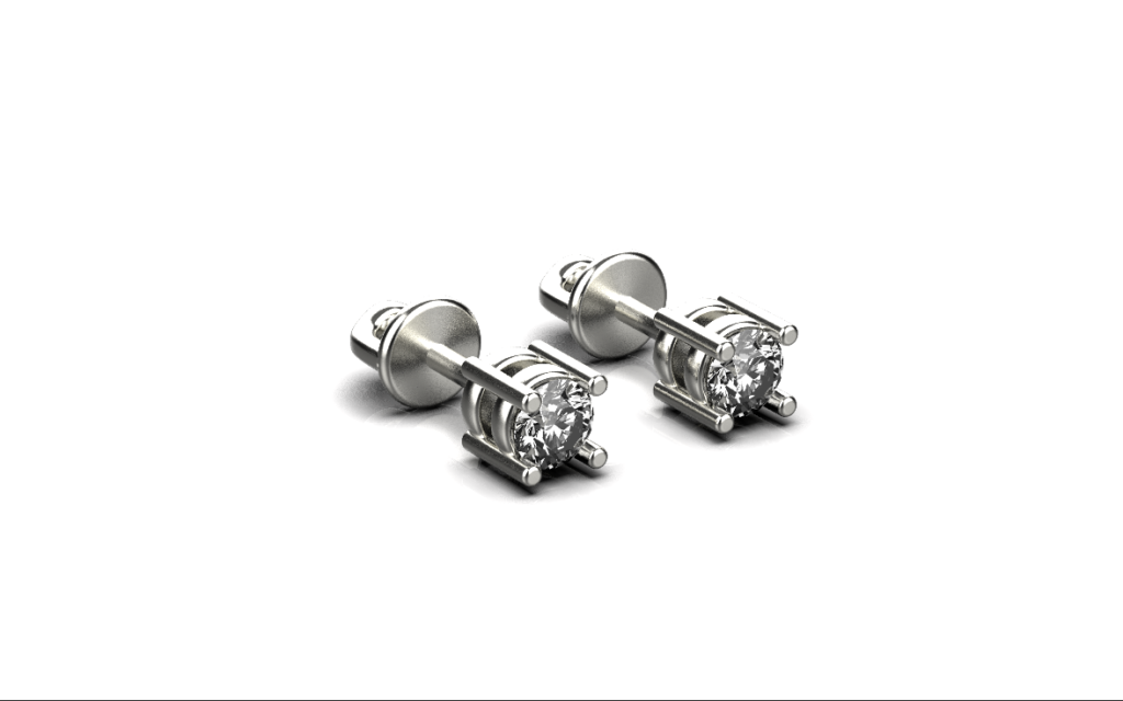 Diamond Stud Earrings – Platinum – 0.48ct Diamond Stud Earrings – Platinum – 0.48ct