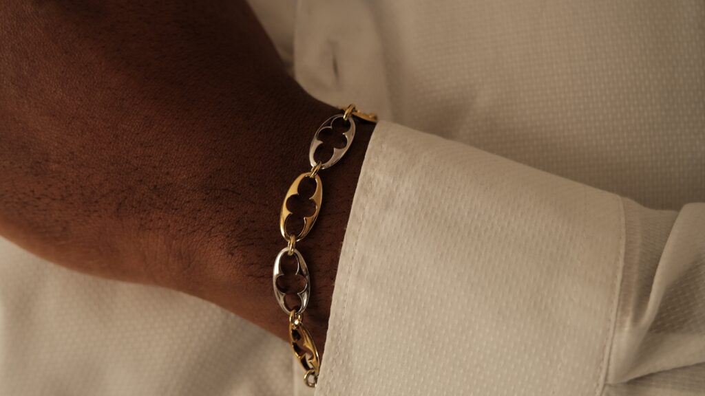 Esther Link Bracelet – 18K Rose Gold Plated Sterling Silver Esther Link Bracelet – 18K Rose Gold Plated Sterling Silver