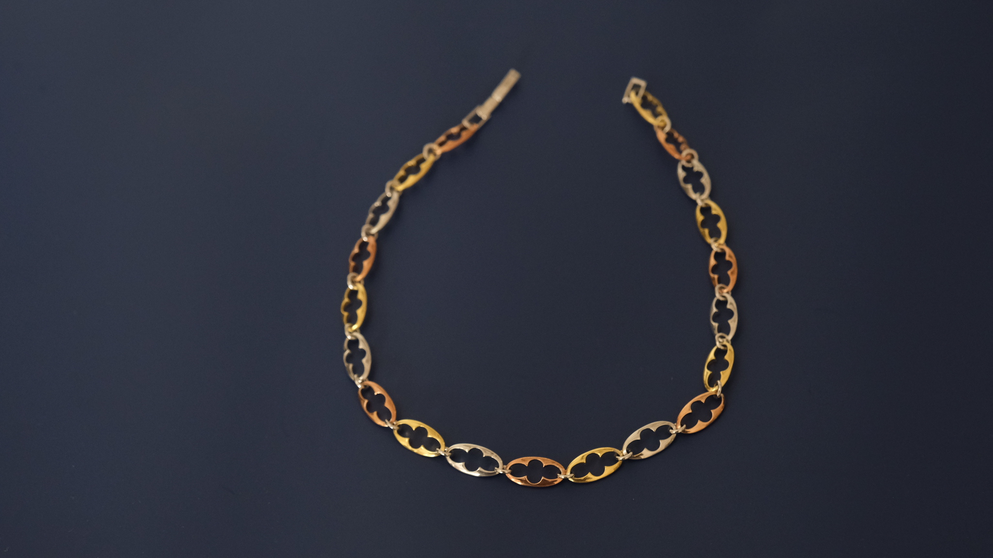 Esther Link Necklace  – 18K Gold, Rose Gold, Rhodium Plated Sterling Silver