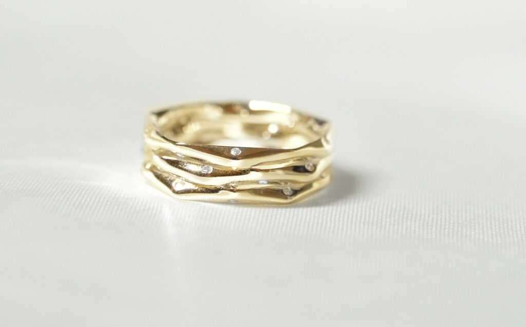 Eternity Merged Ring 18K Gold- 0.20ct
