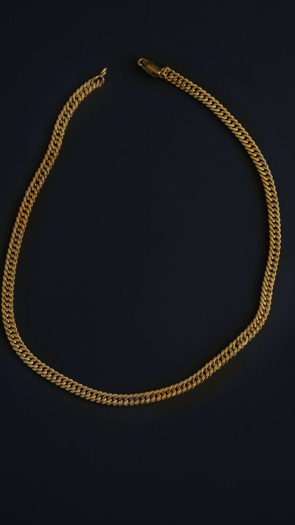 Flat Curb Chain – 18K Gold Flat Curb Chain – 18K Gold