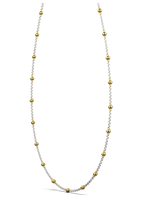 Seed Necklace – 18K Gold, White Gold