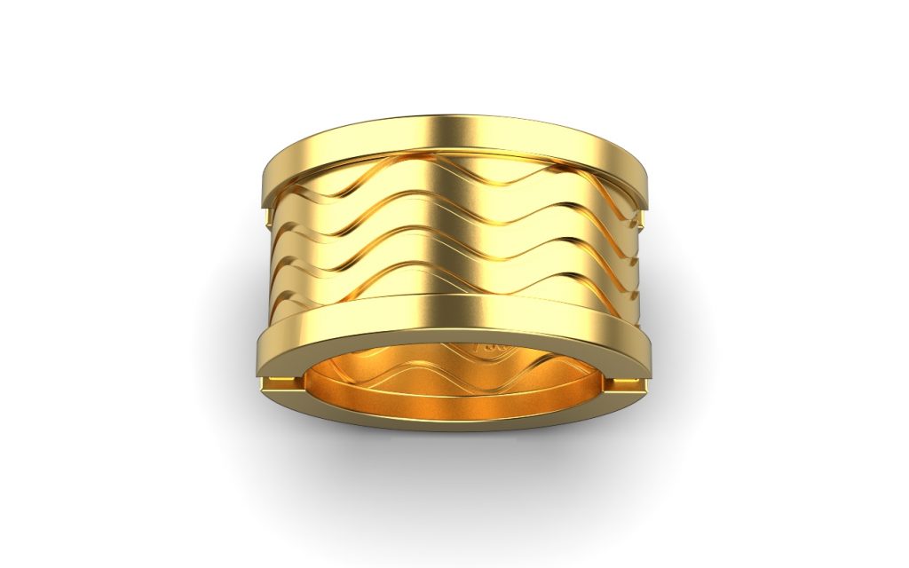 Aku Wave Ring – 18K Gold