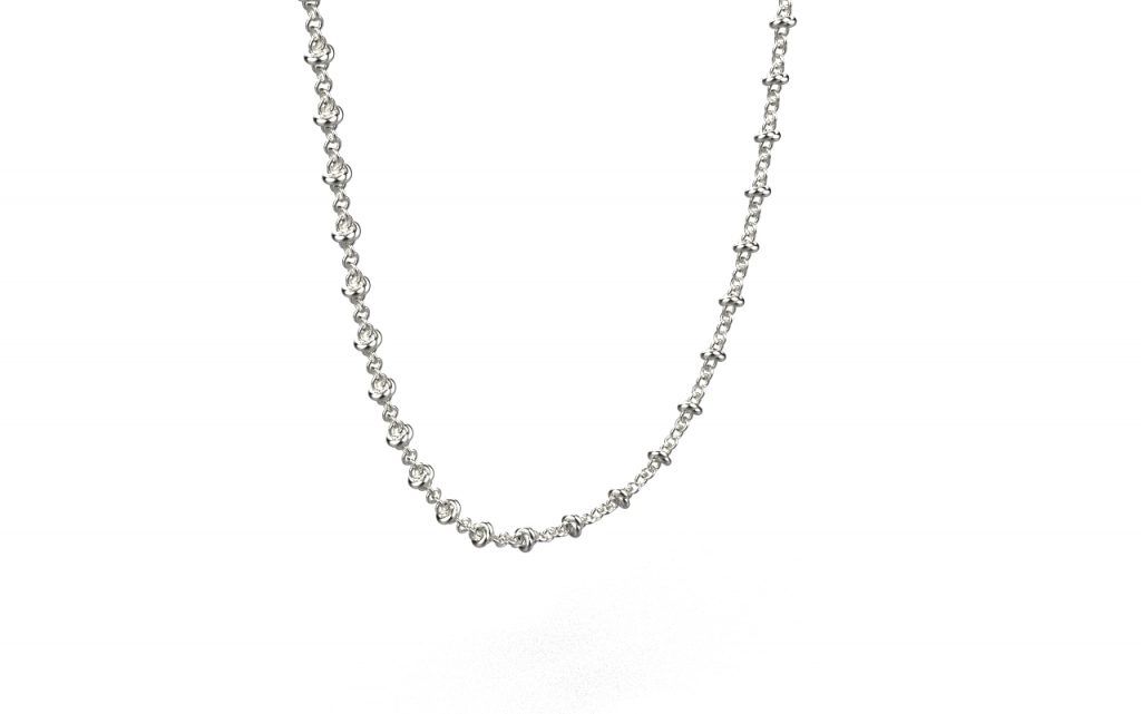 Pomegranate Fine Necklace – Platinum Pomegranate Fine Necklace – Platinum