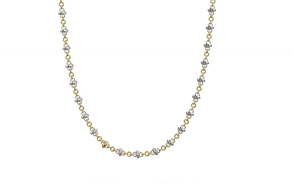 Pomegranate Fine Necklace II – 18K Gold, White Gold Pomegranate Fine Necklace II – 18K Gold, White Gold