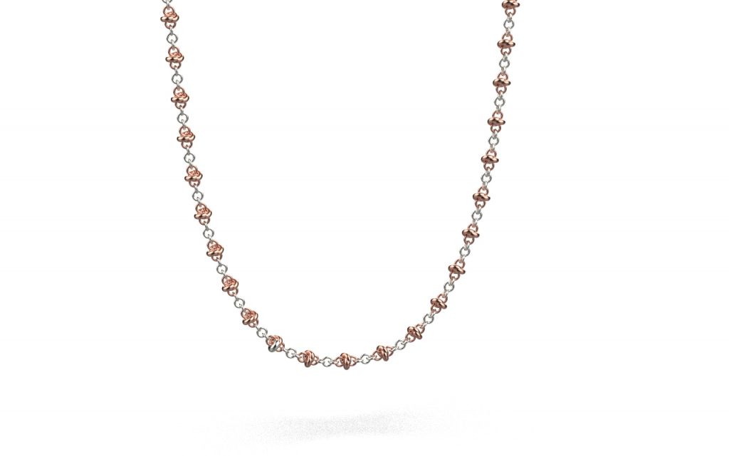Pomegranate Fine Necklace – 18K Rose Gold, White Gold Pomegranate Fine Necklace – 18K Rose Gold, White Gold