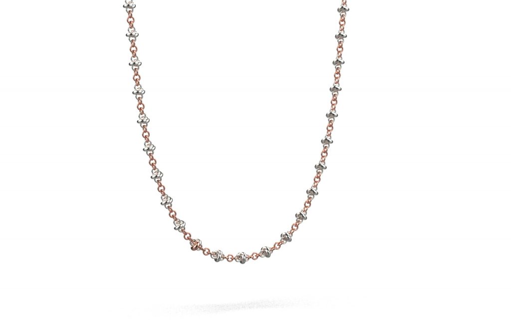 Pomegranate Fine Necklace II – 18K Rose Gold, White Gold Pomegranate Fine Necklace II – 18K Rose Gold, White Gold