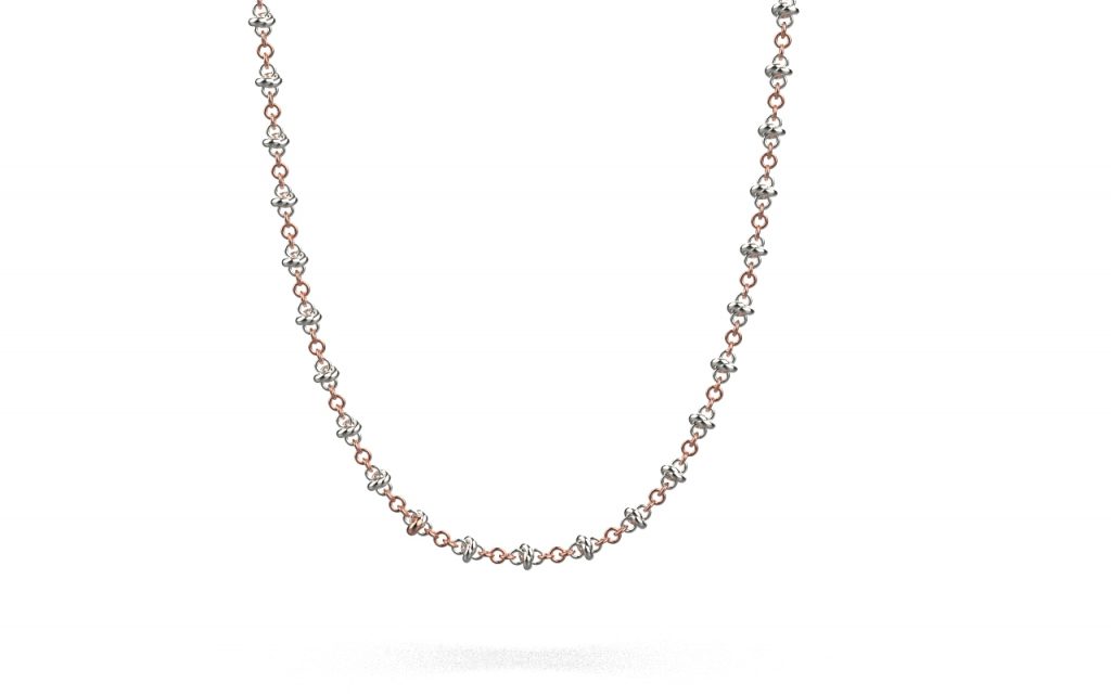Pomegranate Fine Necklace II – 18K Rose Gold, White Gold Pomegranate Fine Necklace II – 18K Rose Gold, White Gold