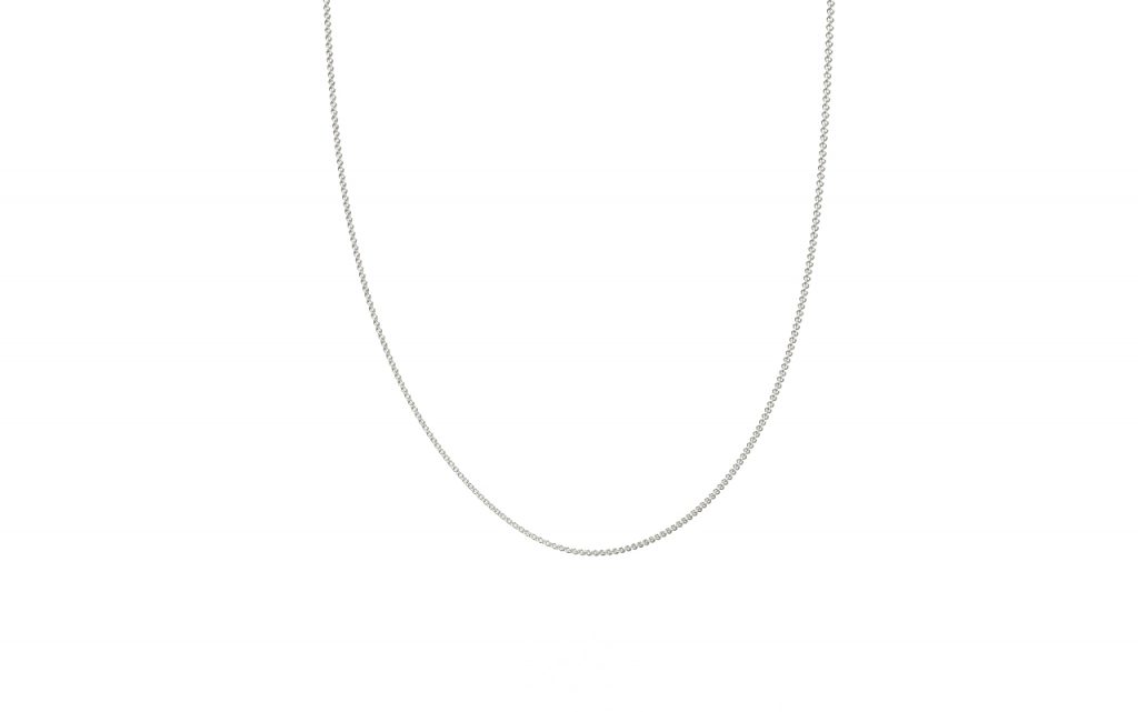 Dainty Fine Necklace 18K White Gold ODOZIAKUCHI