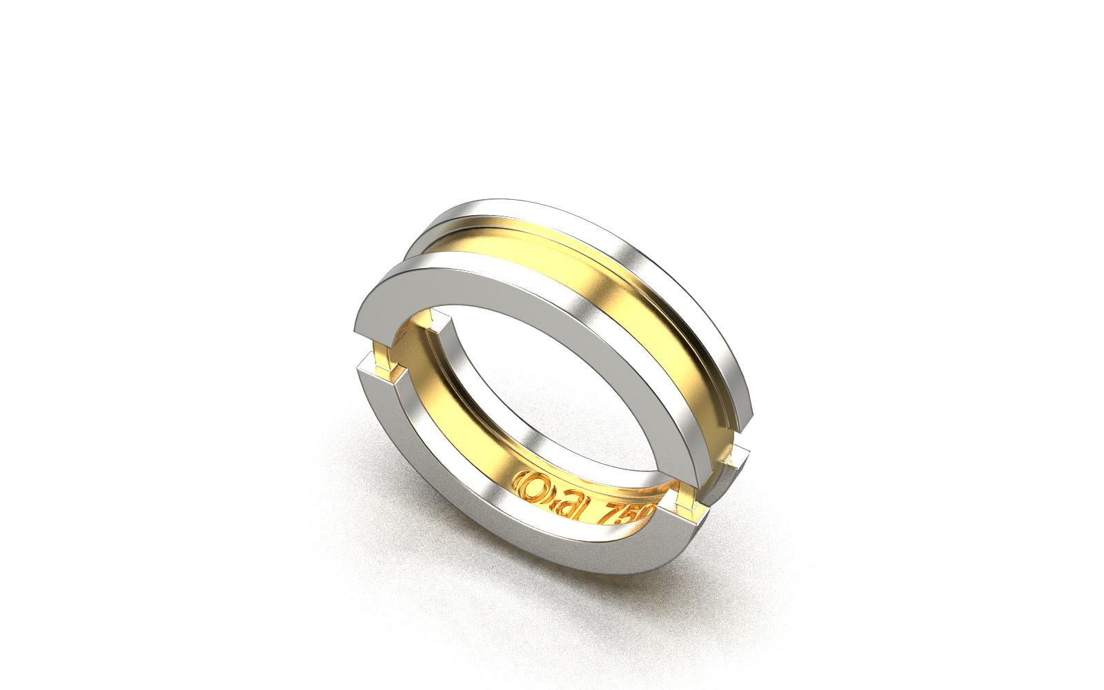 Aku Ring – 18K Gold,White Gold