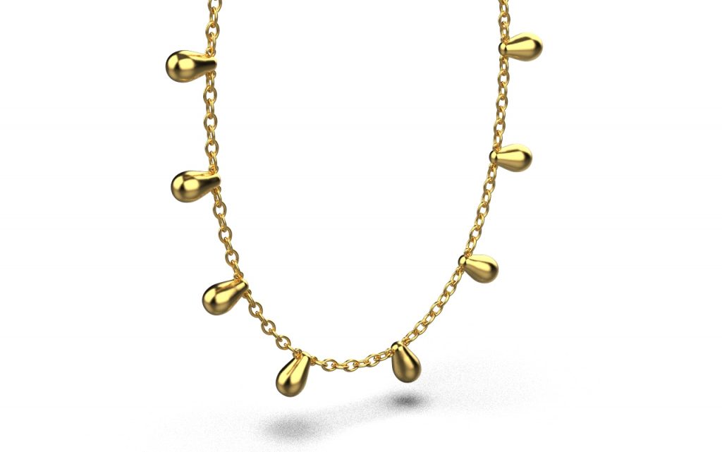 Clustered Chain Necklace – 18K Gold Clustered Chain Necklace – 18K Gold