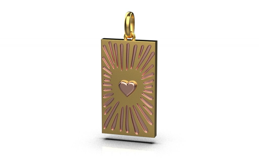 Love Pendant – 18K Rose Gold, Gold Love Pendant – 18K Rose Gold, Gold