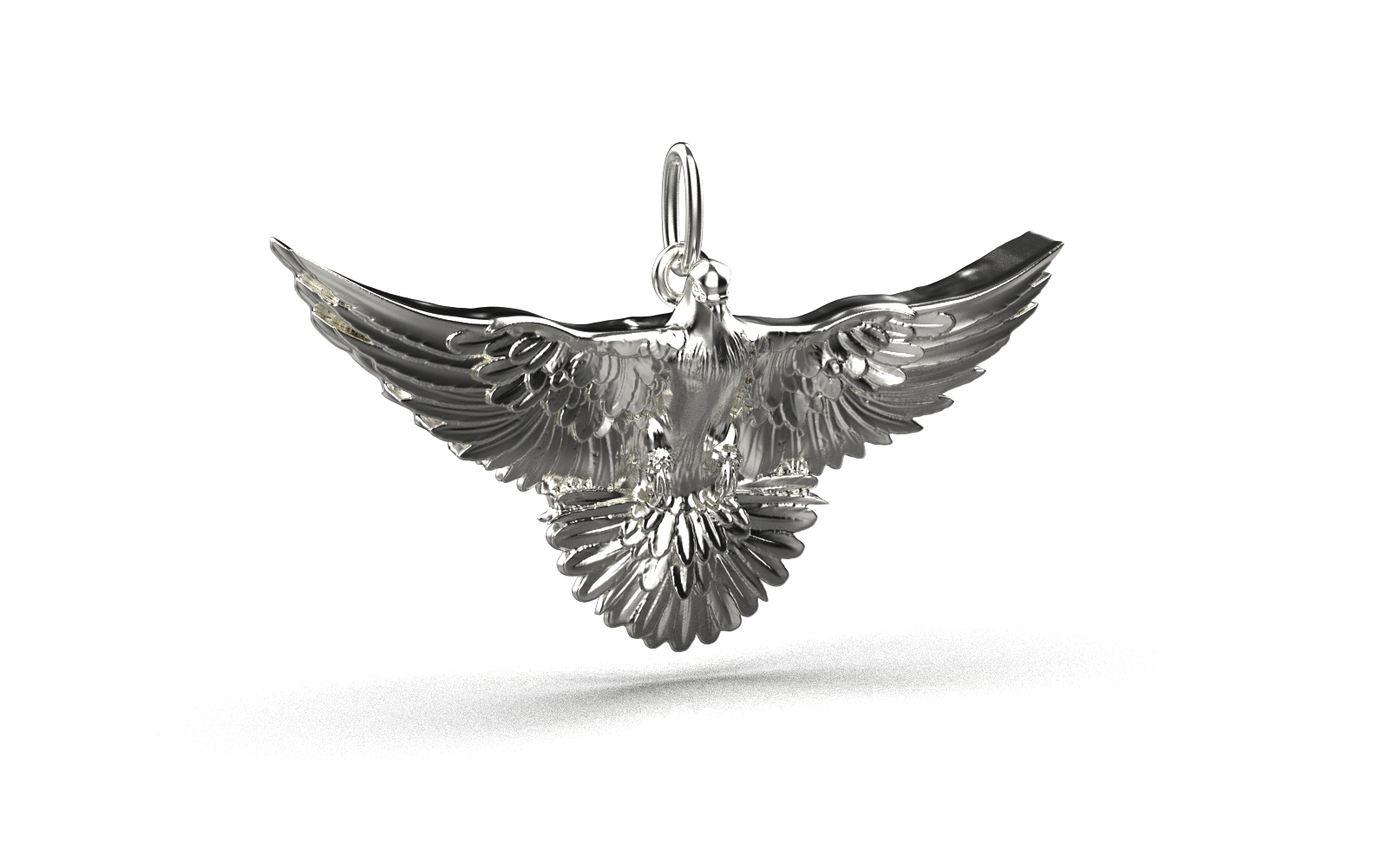 Dove Pendant – Sterling Silver