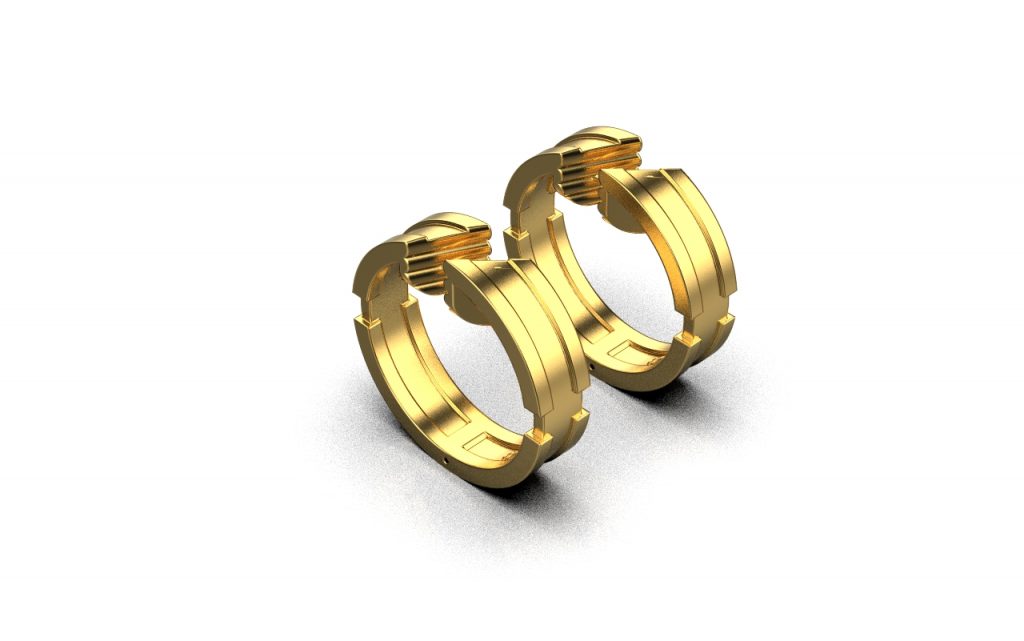 Aku Earrings  – 18K Gold