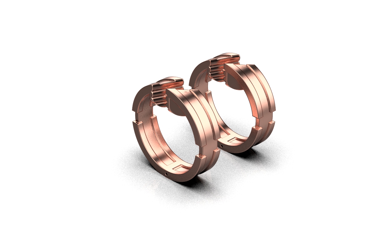 Aku Earrings -18K Rose Gold