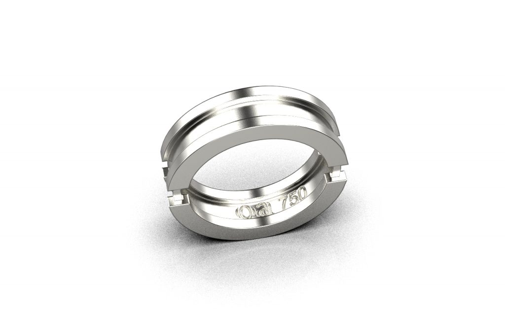 Aku Ring – 18K White Gold