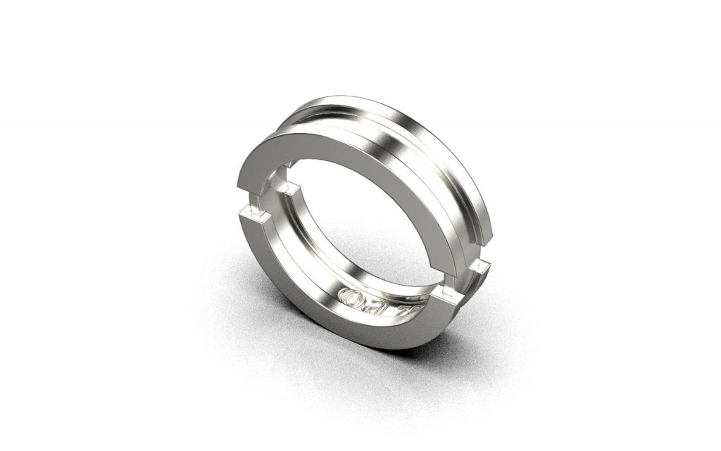 Aku Ring – 18K White Gold