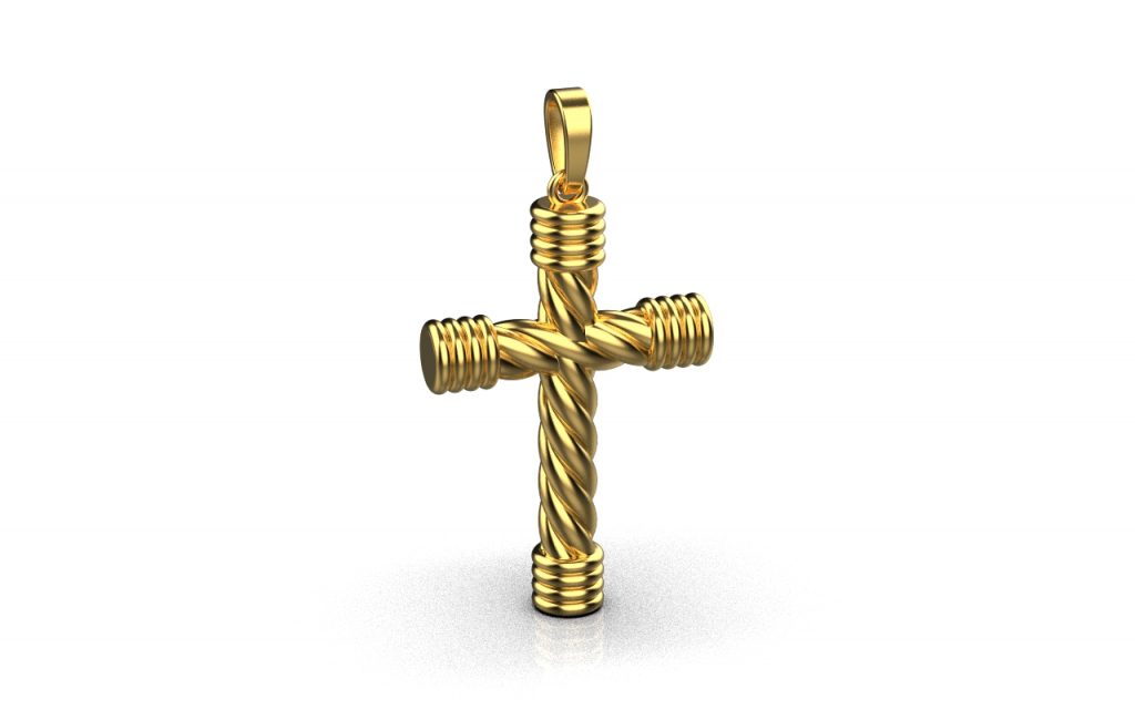Cross Pendant – 18K Gold