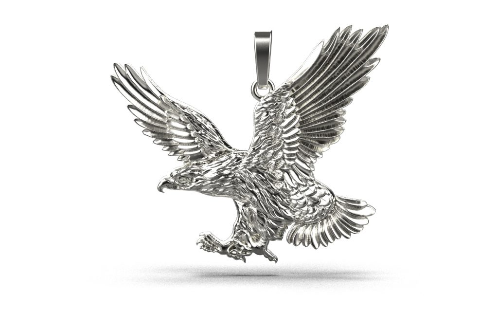 Eagle Pendant – 18K White Gold Eagle Pendant – 18K White Gold