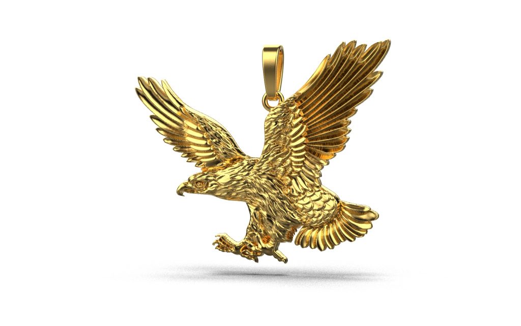 Eagle Pendant – 18K Gold Eagle Pendant – 18K Gold