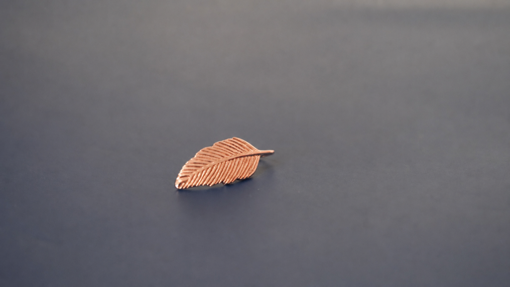 Leaf Pendant – 18K Rose Gold