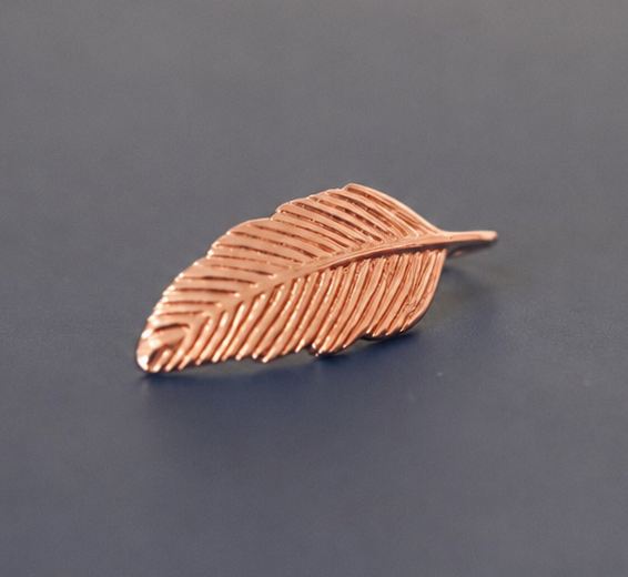 Leaf Pendant – 18K Rose Gold