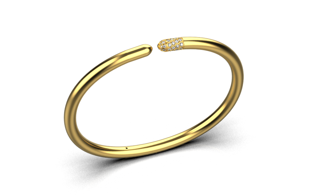 Linear Diamond Tip Bracelet 0.43ct – 18K Gold Linear Diamond Tip Bracelet 0.43ct – 18K Gold