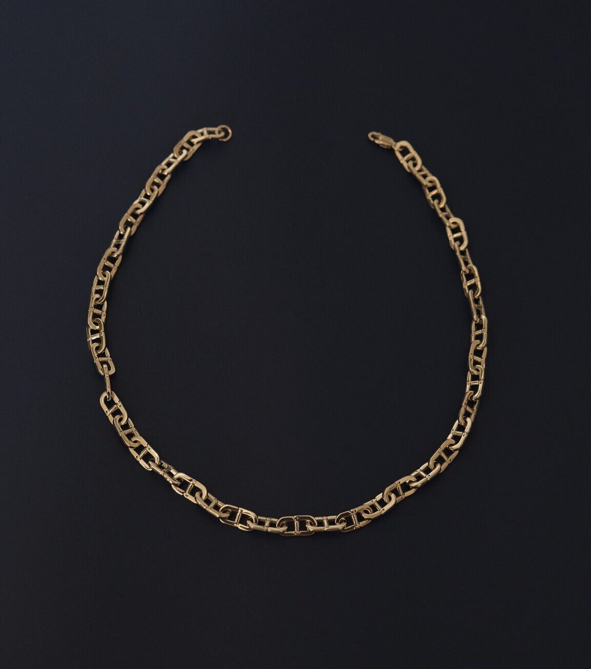 Linear Screw Chain – Sterling Silver