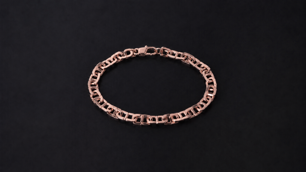 Linear Screw Bracelet – 18K Vermeil Rose Gold