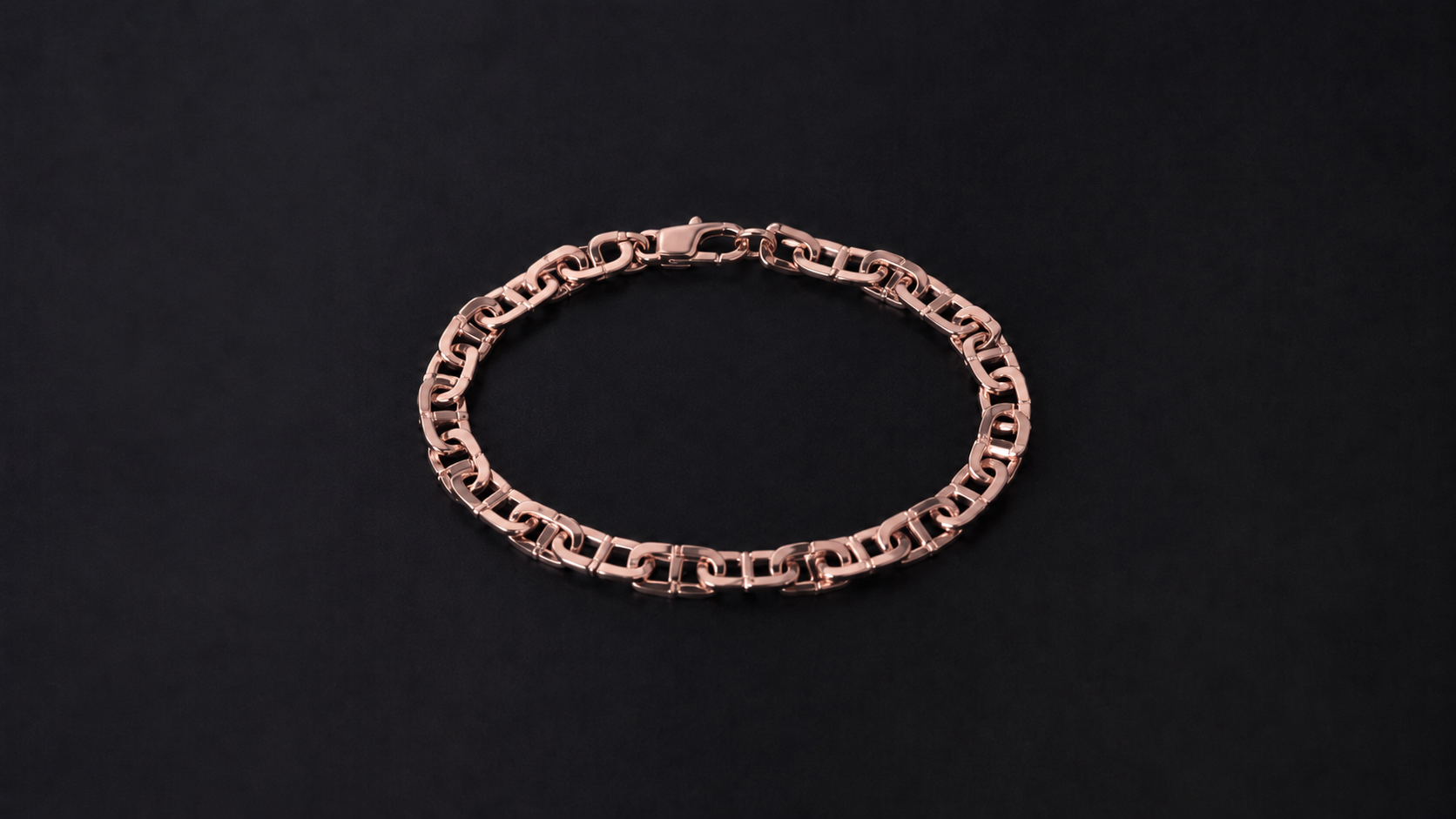 Linear Screw Bracelet – 18K Vermeil Rose Gold