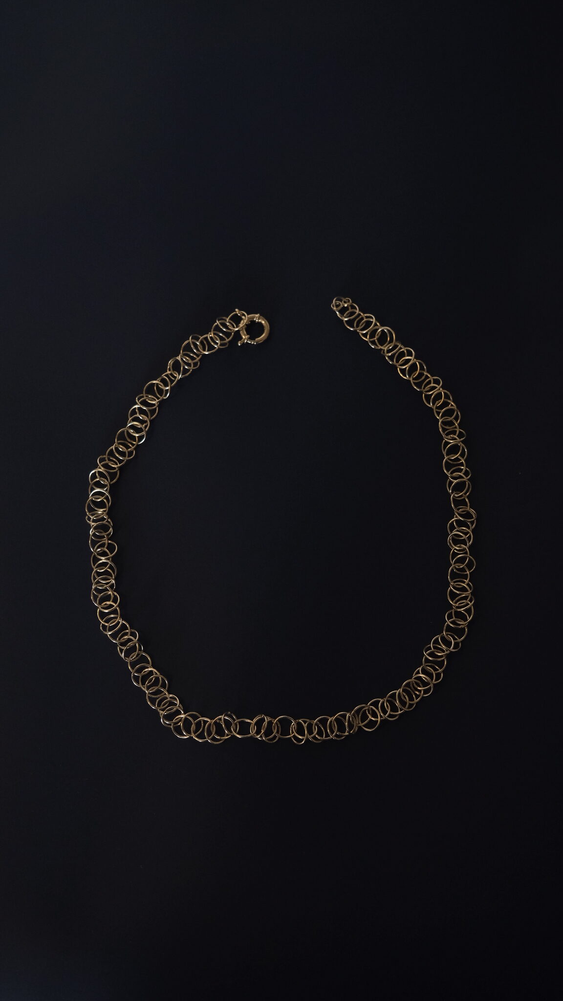 Loop Chain Necklace – 18K White Gold