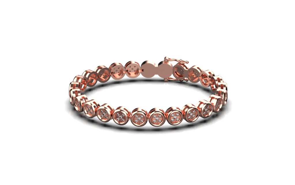 Micro Pave Bracelet – 18K Rose Gold – 1.13ct