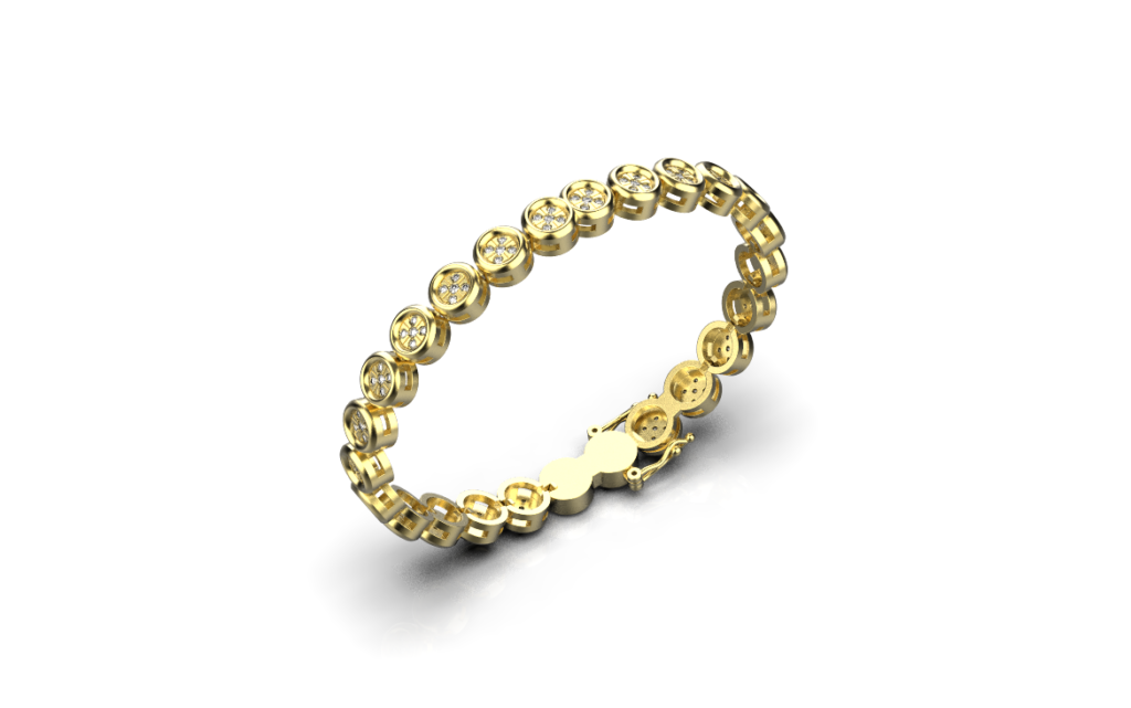 Micro Pave Bracelet – 18K Gold – 1.13ct Micro Pave Bracelet – 18K Gold – 1.13ct