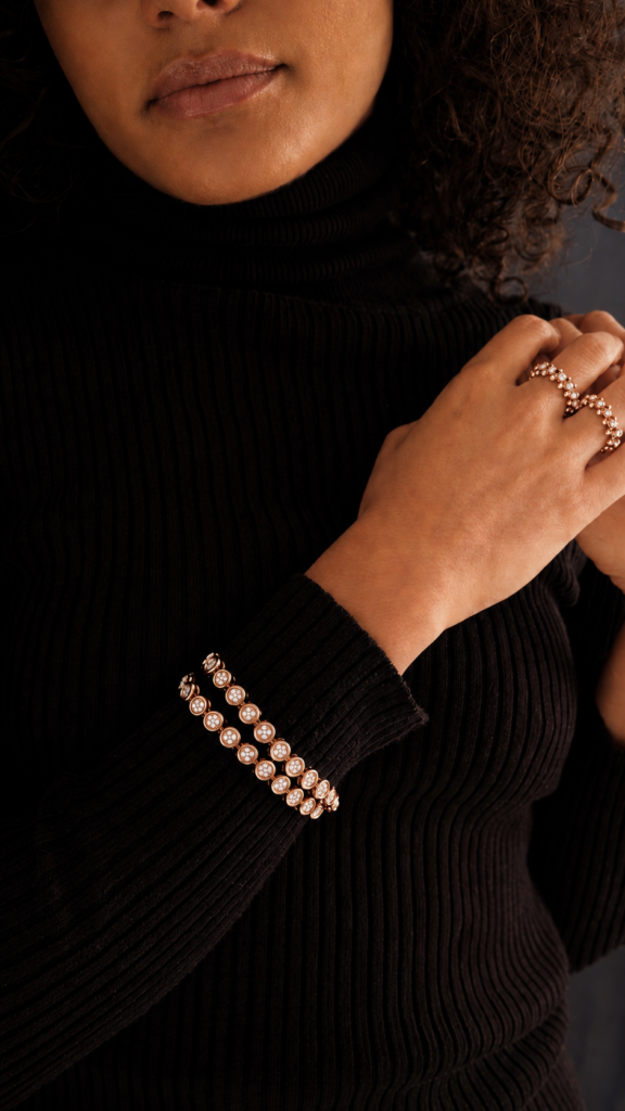 Micro Pave Bracelet – 18K Rose Gold – 1.13ct