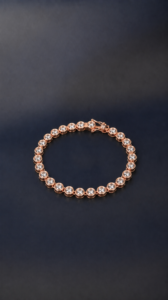 Micro Pave Bracelet – 18K Rose Gold – 1.13ct