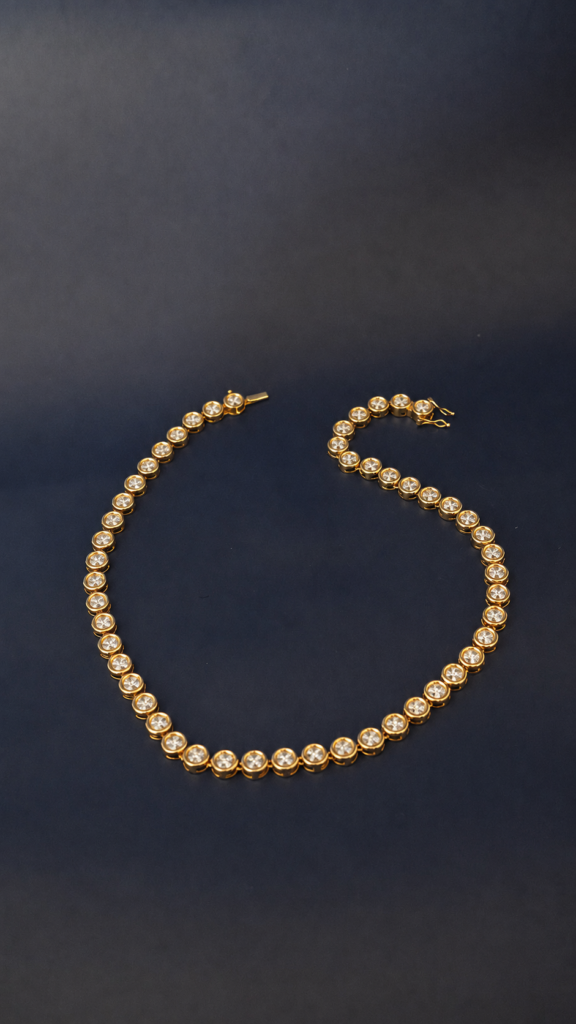 Micro Pave Necklace – 18K Gold – 2.74ct Micro Pave Necklace – 18K Gold – 2.74ct