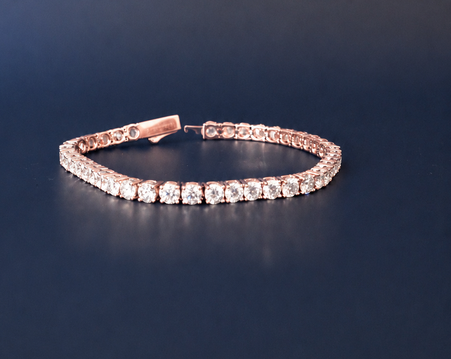 Tennis Bracelet – 18K Rose Gold – 12.7ct Tennis Bracelet – 18K Rose Gold – 12.7ct