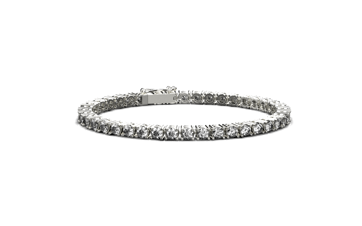 Tennis Bracelet – Platinum – 12.7ct