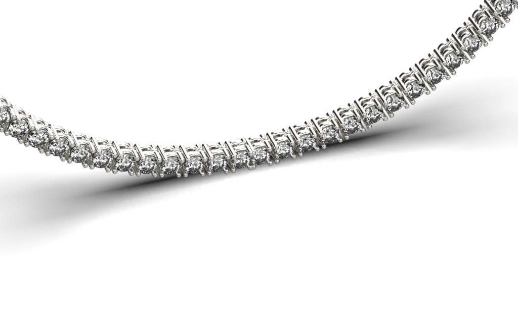 Tennis Necklace – Platinum – 26.67ct