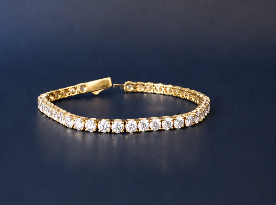Tennis Bracelet – 18K Gold – 12.7ct