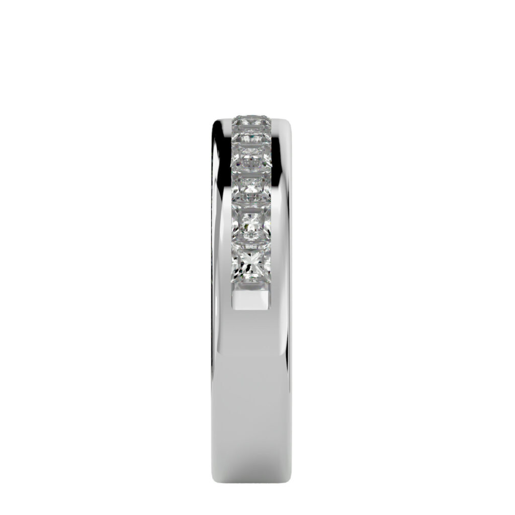 Asscher Cut Ring 18K White Gold- 0.20ct
