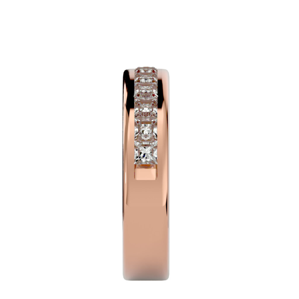 Asscher Cut Ring 18K Rose Gold- 0.20ct