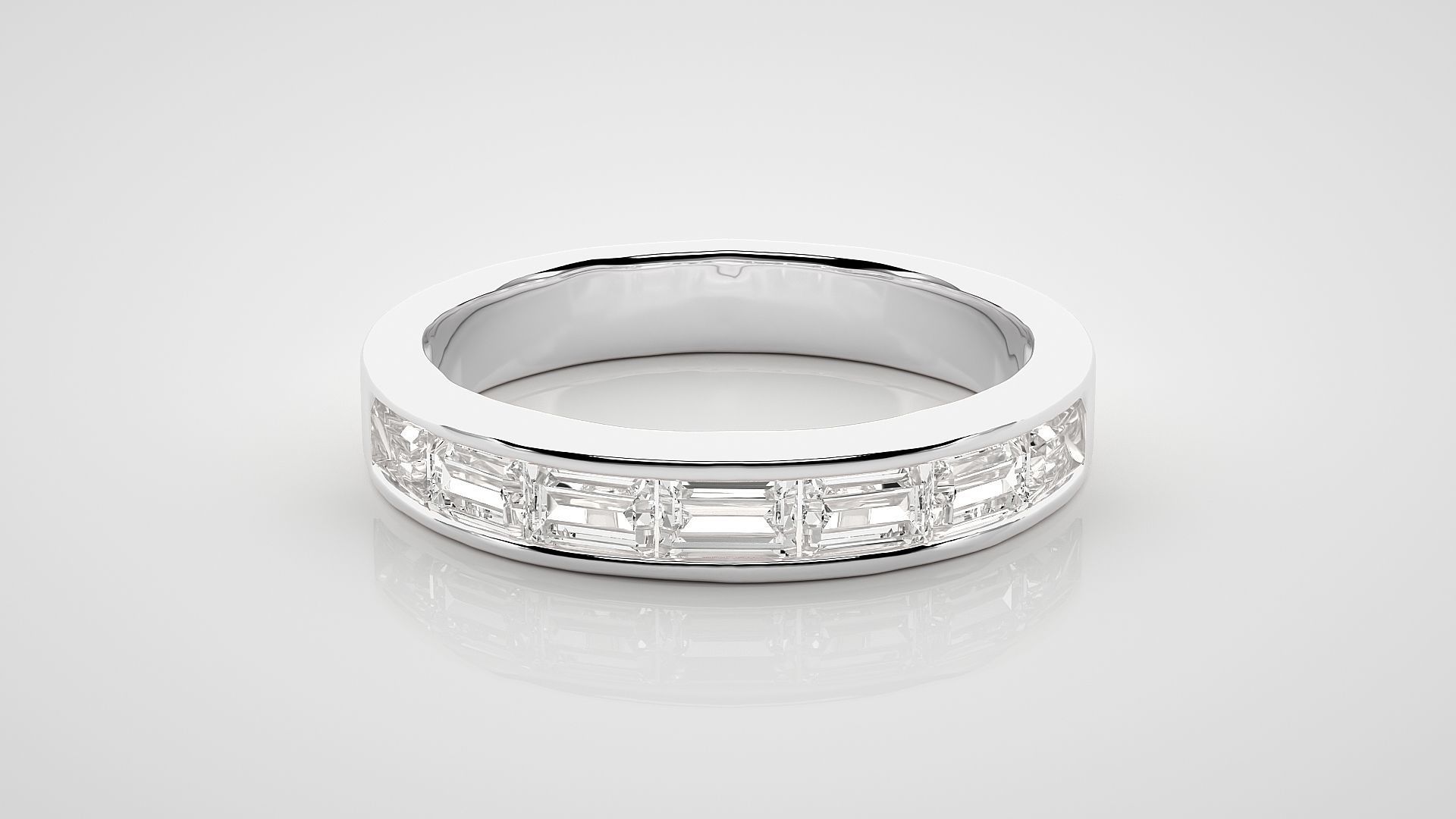 Baguette Eternity Band Ring 0.77ct – Platinum
