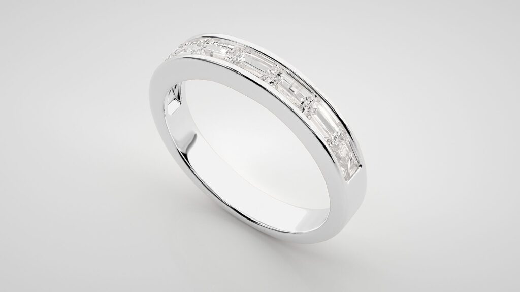 Baguette Eternity Band Ring – 18K White Gold – 0.77ct Baguette Eternity Band Ring – 18K White Gold – 0.77ct