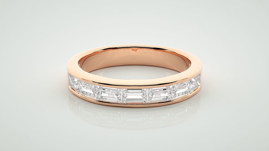 Baguette Eternity Band Ring – 18K Rose Gold – 0.77ct Baguette Eternity Band Ring – 18K Rose Gold – 0.77ct