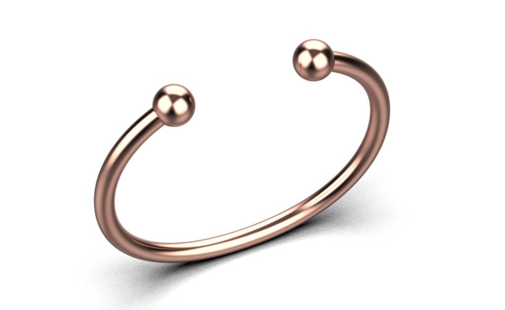 Ball Torque Bracelet – 18K Rose Gold Ball Torque Bracelet – 18K Rose Gold