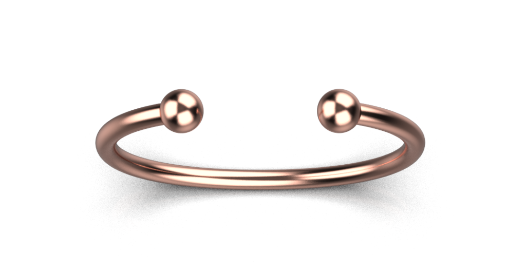 Ball Torque Bracelet – 18K Rose Gold Ball Torque Bracelet – 18K Rose Gold